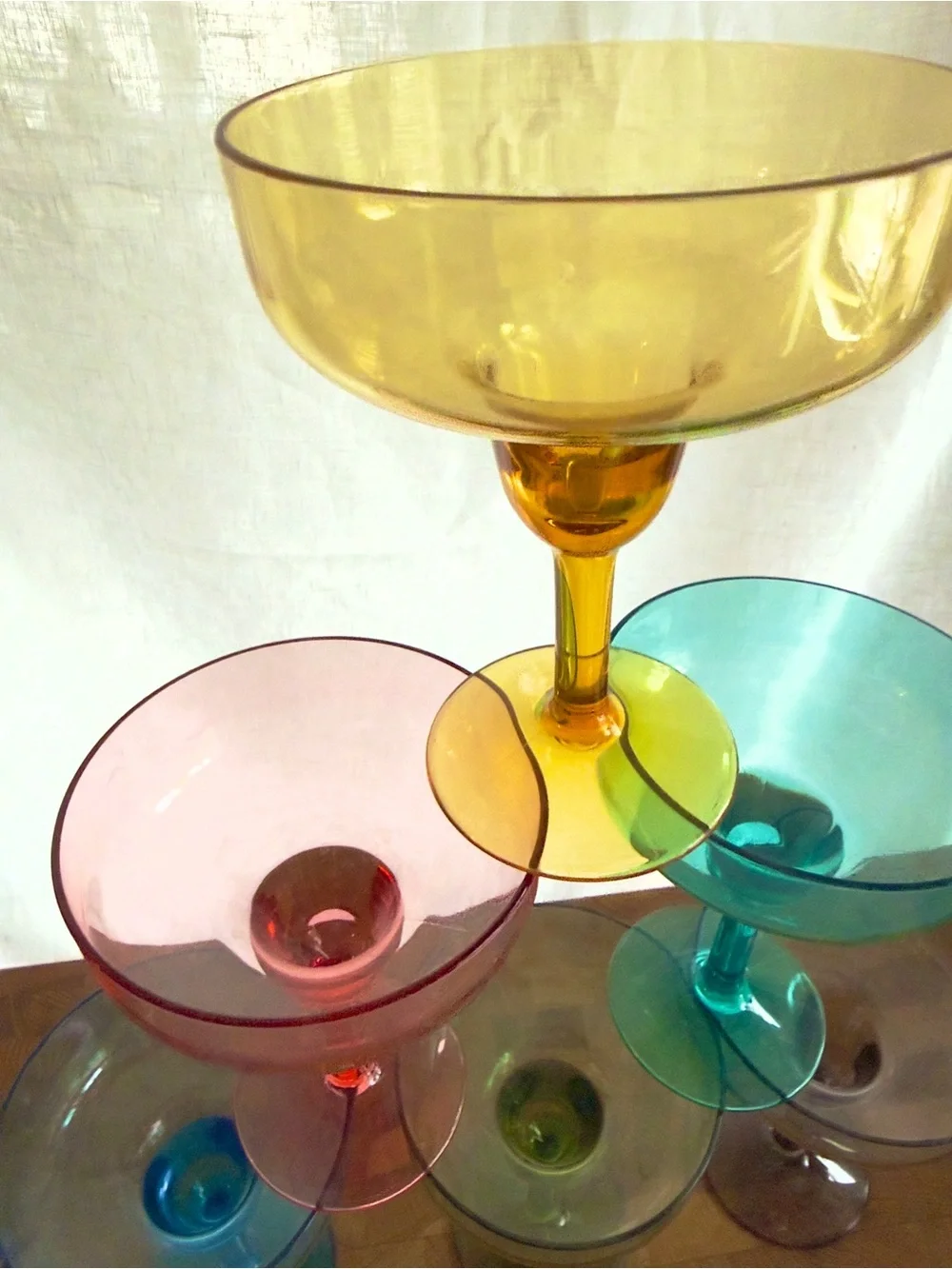 Williams Sonoma DuraClear Tritan Outdoor 6 Margarita Glasses Original Retail $89